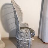 Emmanuelle armchair in rattan