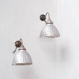 Pair of Antique Mercury Glass Wall Lights