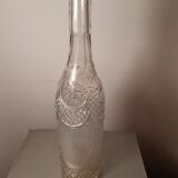 Bouteille ancienne gravée