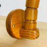 Wall lamp flexible pine lampshade wool 60s