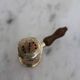 Antique brass salt and pepper shakers, Italy
