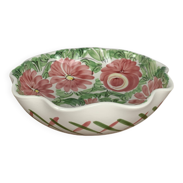 AMANO Vintage Floral Pattern Ceramic Salad Bowl