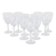 Set of crystal glasses, Danish design, 1970s, manufactured in Denmark