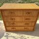 Large 4-drawer rattan chest of drawers from the 70s/80s.
