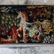 Large tapestry in the style of Jean Lurçat
