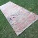 Vintage Turkish hallway rug 137x363 cm