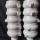 Lot c new! 10 bowls / white faience soup andromorphic grip