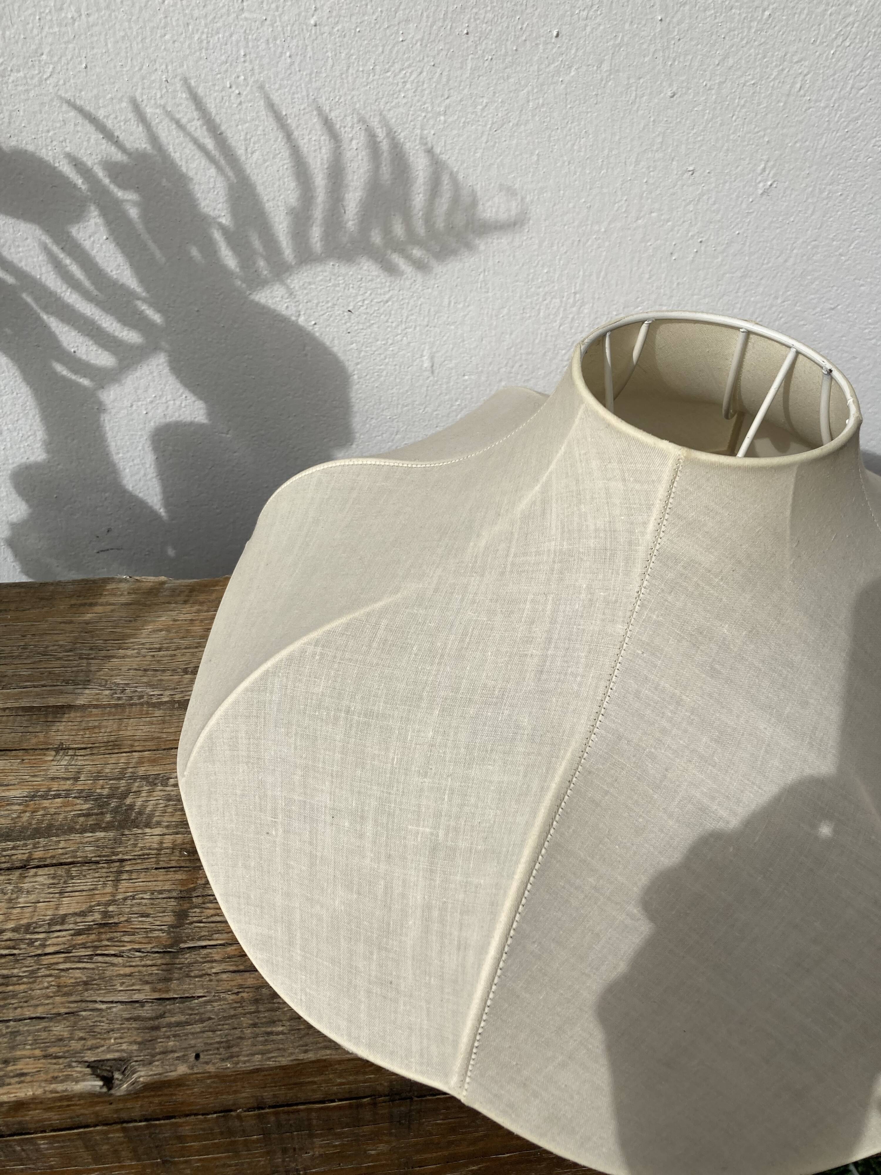 Suspension or lampshade in floral shaped fabrics Goldkant cocoon style