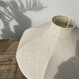 Suspension or lampshade in floral shaped fabrics Goldkant cocoon style