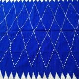 Blue Moroccan rug, handmade rug 150/250cm.