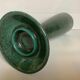 Large Scandinavian green ceramic candle holder