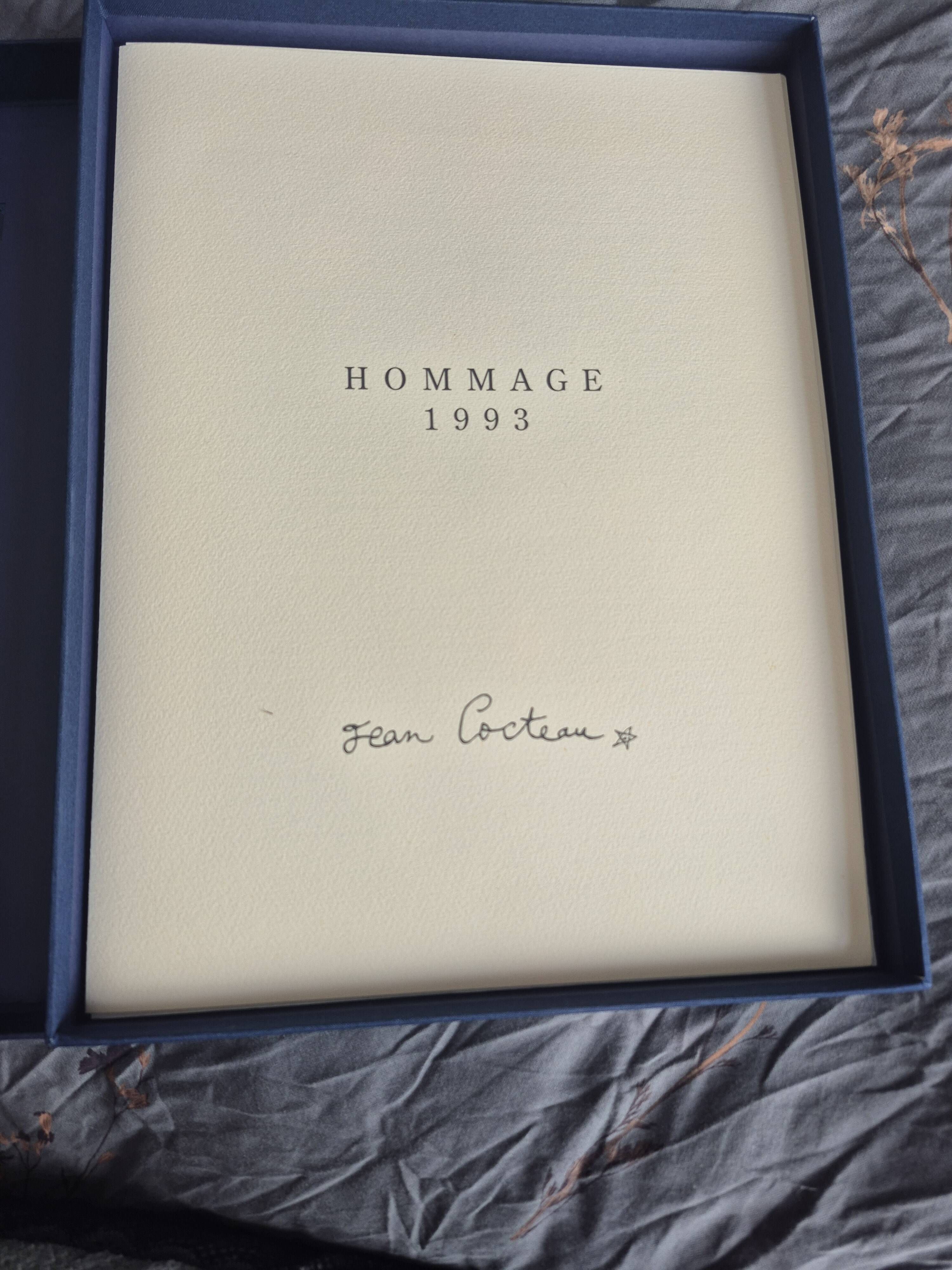 Tribute box 1993 Jean Cocteau containing 4 lithographs number 405/500