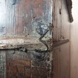 Truly antique 19th-century large oak chest blanket/ treasure chest