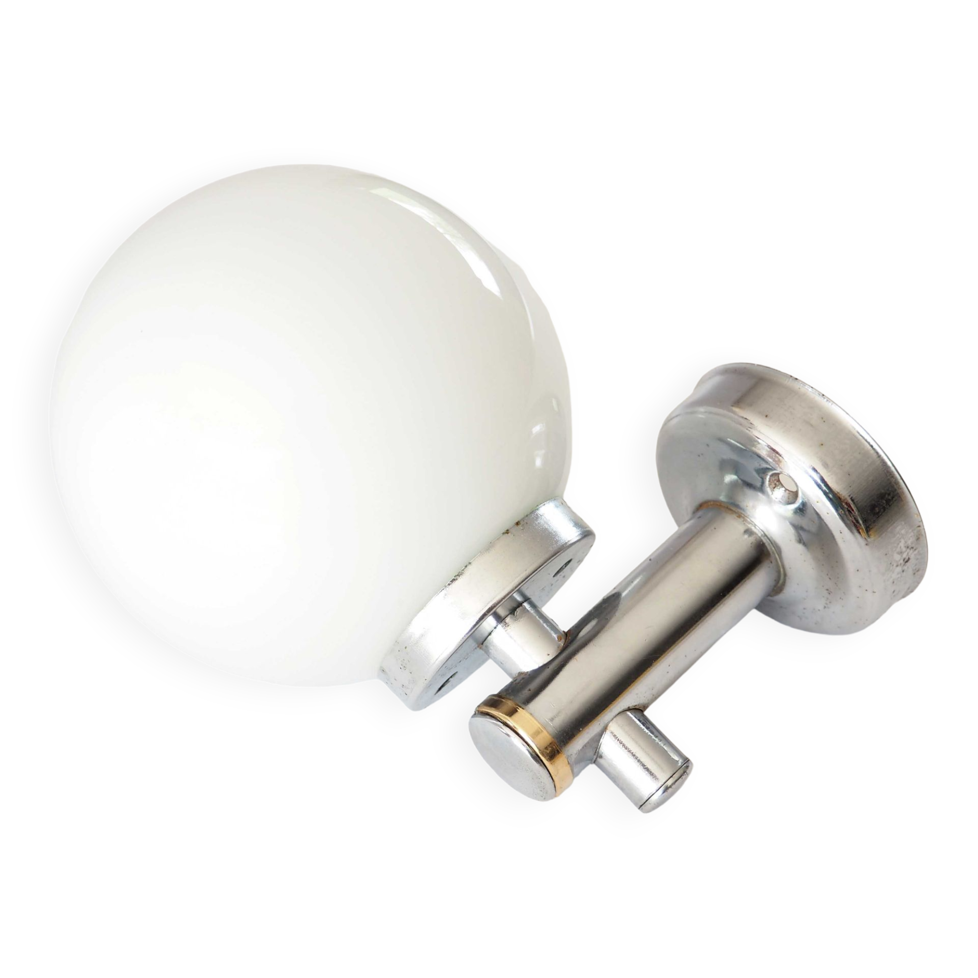Opaline ball wall lamp