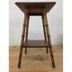Table d'appoint bambou bois sculpté 1960 sellette