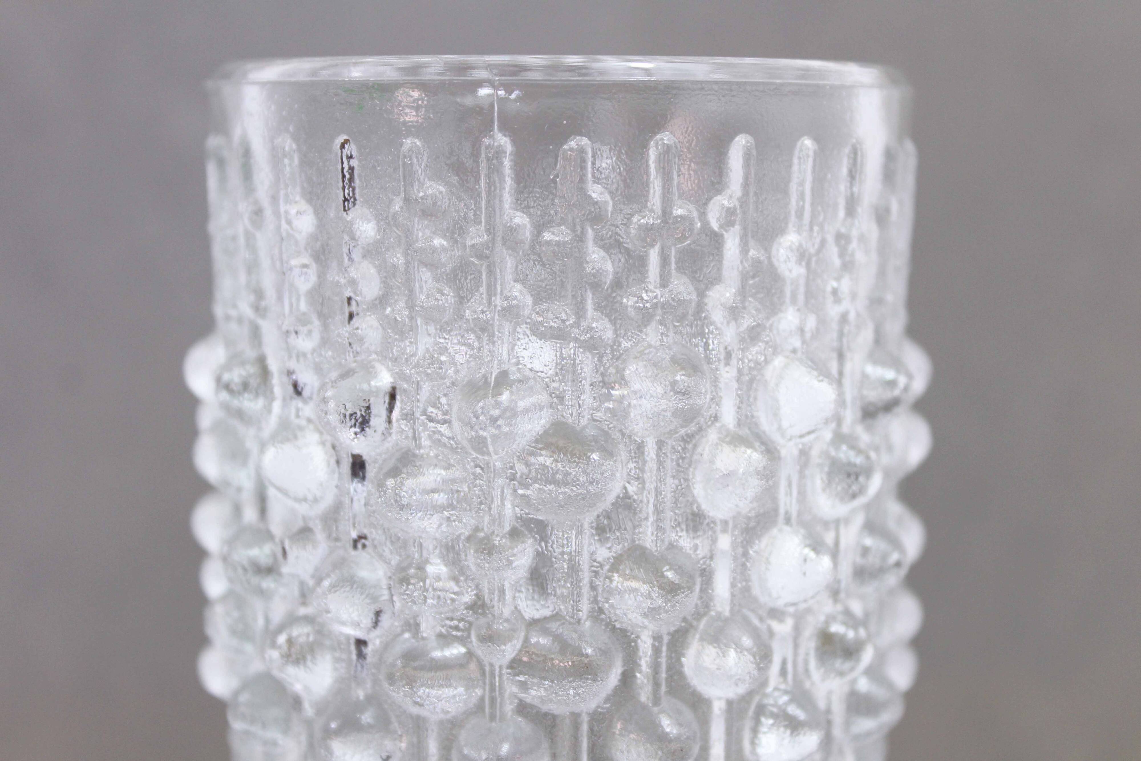 Glass vase by Frantisek Peceny for Sklo Union 1970