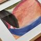 Framed abstract painting