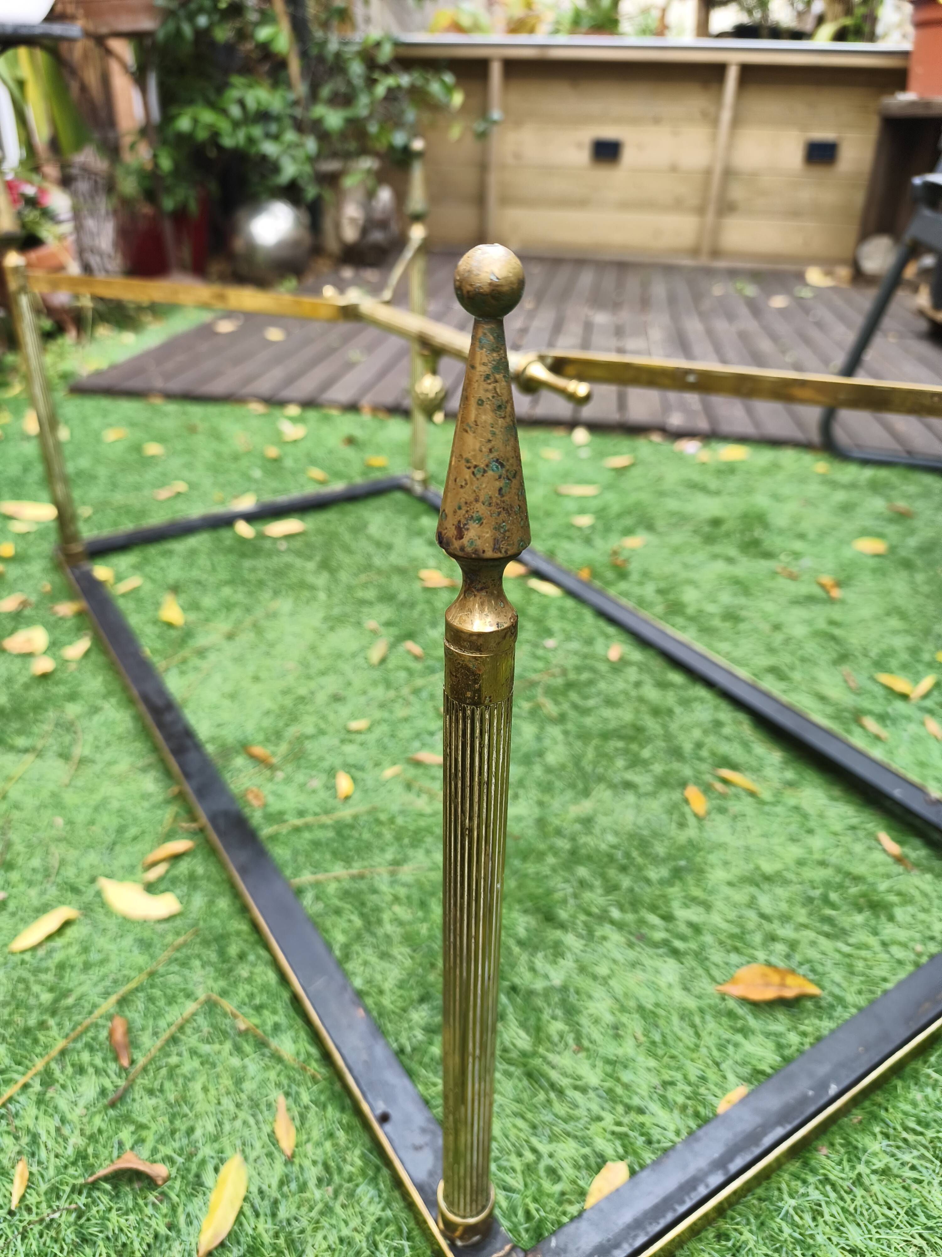 Vintage Coffee Table 60s-70s Gold Brass Hollywood Regency/Jansen Style