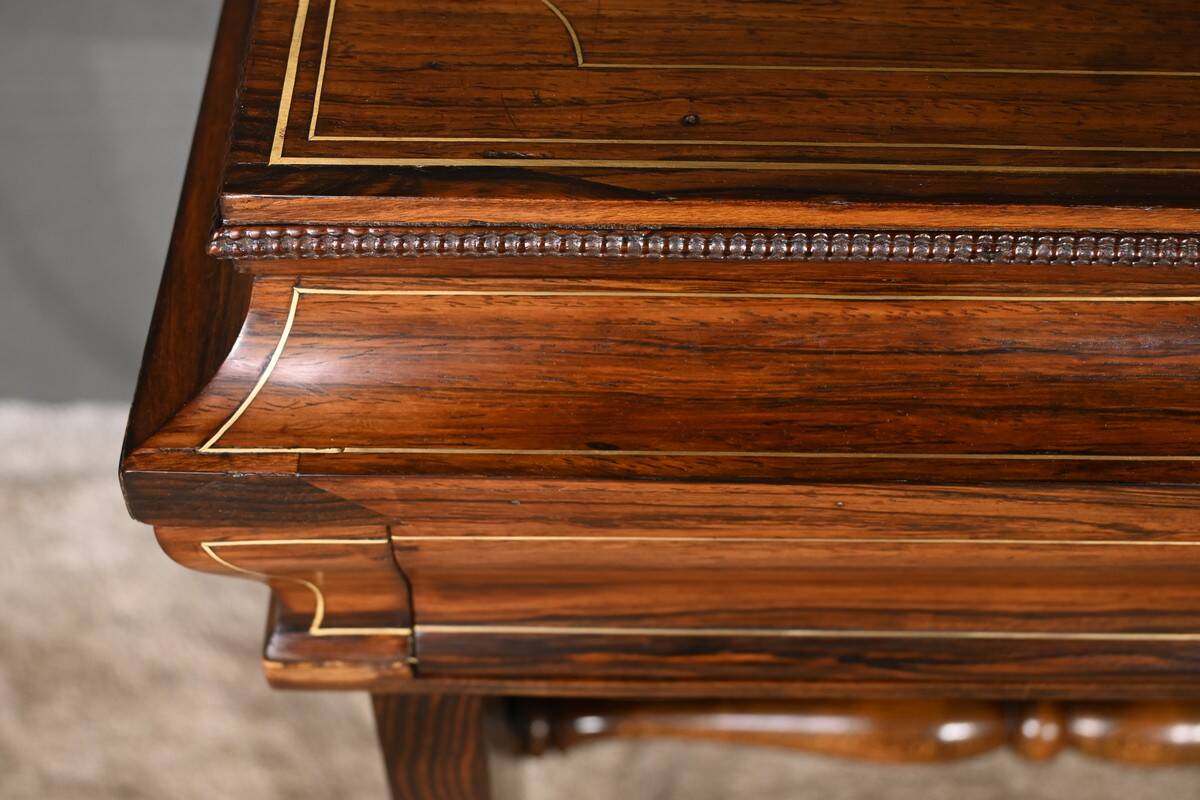 Rosewood work table, Napoleon III style, Maison Roll, Fg. St Antoin