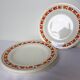 4 assiettes plates en terre de fer des Salins modèle Lucette 210802