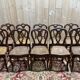 Set of 10 caned chairs from the Louis Philippe period.