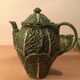Ceramic cabbage tea set 4 cups teapot milk pot