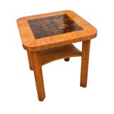 Square art deco coffee table, Germany 1950s.