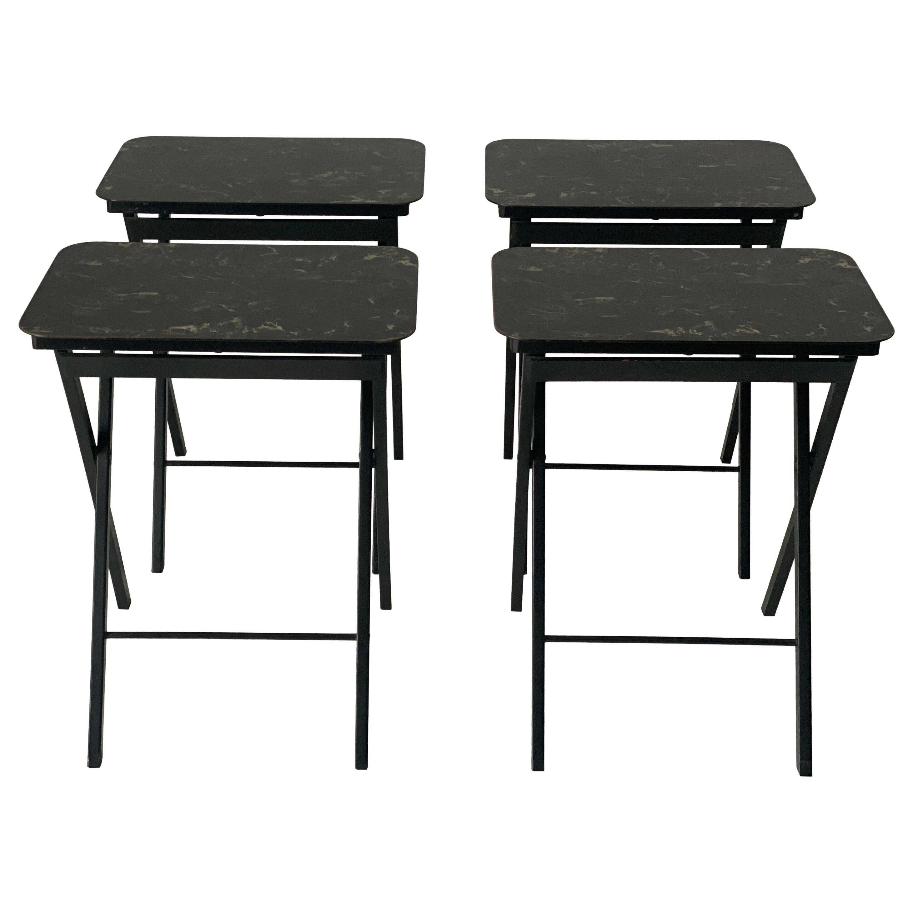Set of 4 service tables by Artex-Green Corp, 1960s, USA