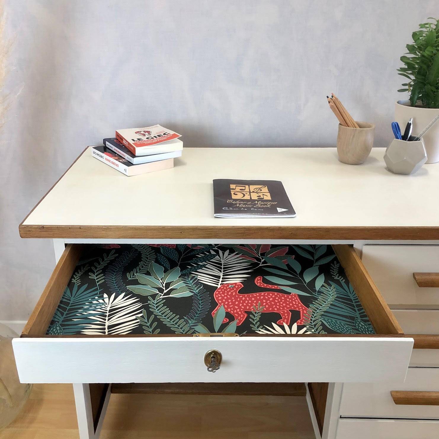 Vintage accounting desk