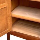 Vintage solid oak cross-braced wardrobe 1940