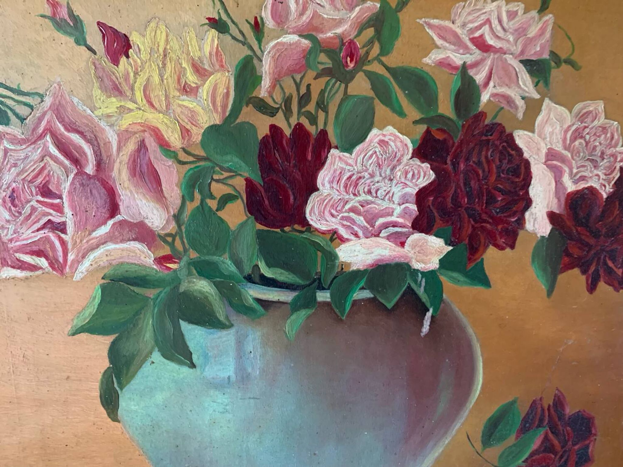 Tableau bouquet peinturez l’huile