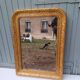 Louis-philippe golden mirror 105 x 78 cm