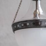 Two Tone Large Antique Pendant Light
