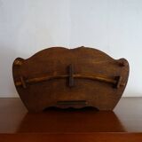 Scandinavian worker in vintage wood