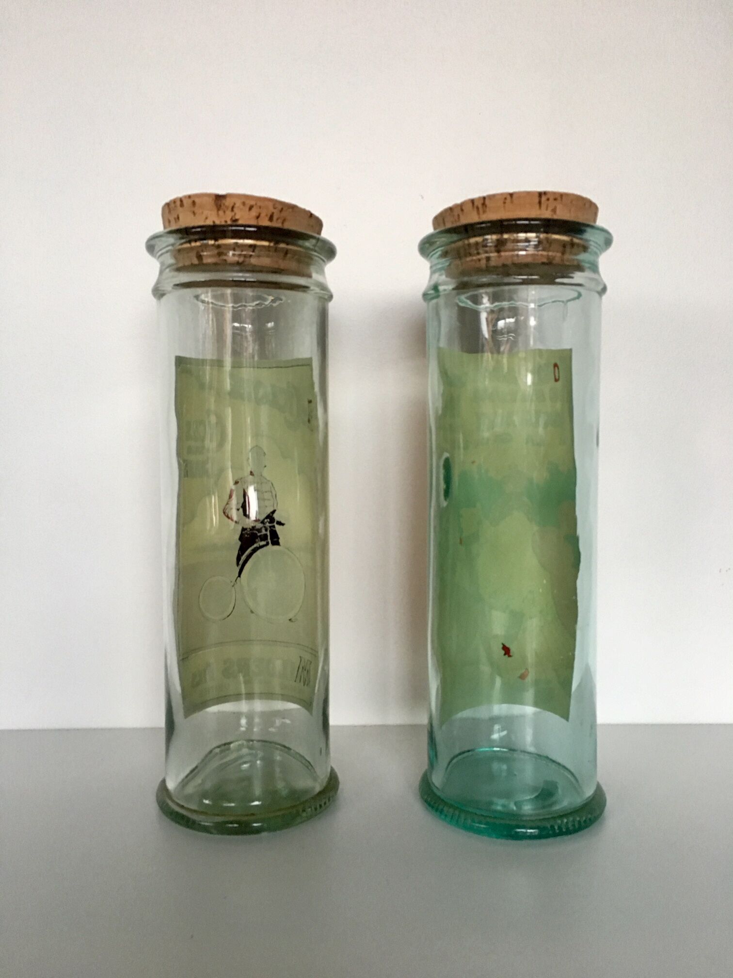 2 former major advertising jars