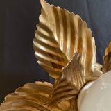 Wall lamp or ceiling lamp golden flower