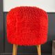 Chaise moumoute orange vintage