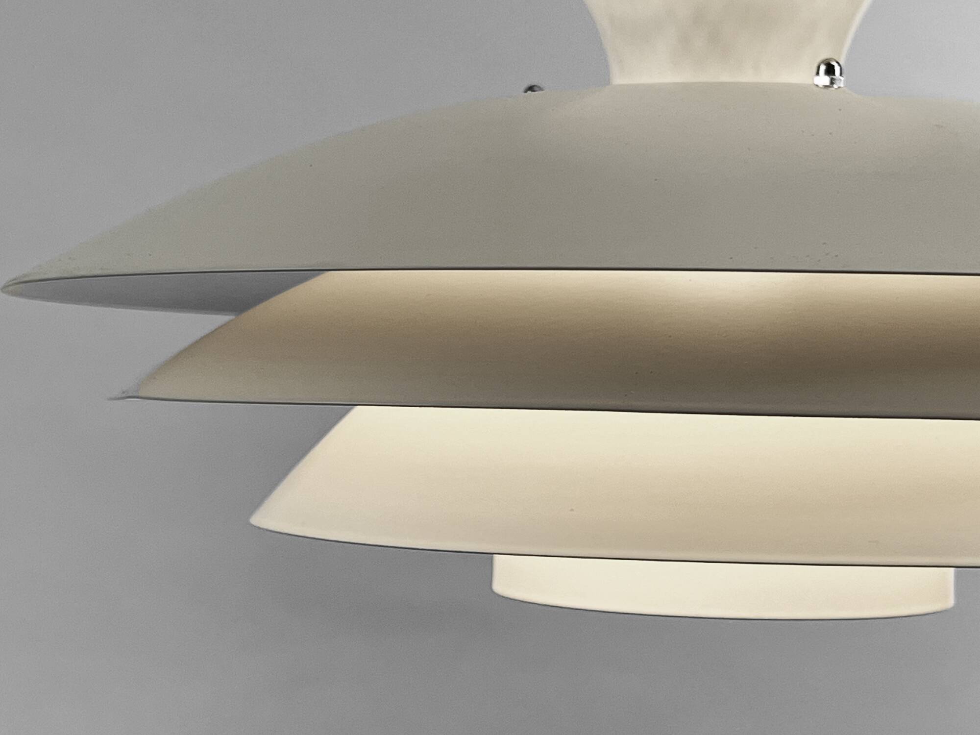 Large multi layer pendant light "Agat" by TOP Lamper. Denmark 1970s