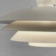 Large multi layer pendant light "Agat" by TOP Lamper. Denmark 1970s