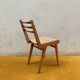 50s chair - Rust fabric & compass legs