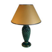 Green ceramic lamp