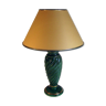 Lampe en céramique verte