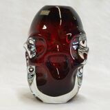 Pair of glass vases by Aseda, Sweden