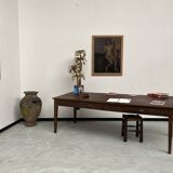Large writing table from the 1940s in solid oak