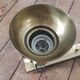 Wall light 3 70s brass spots
