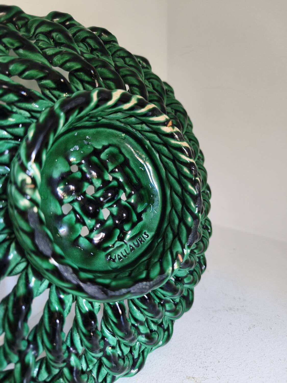 Woven ceramic basket Vallauris