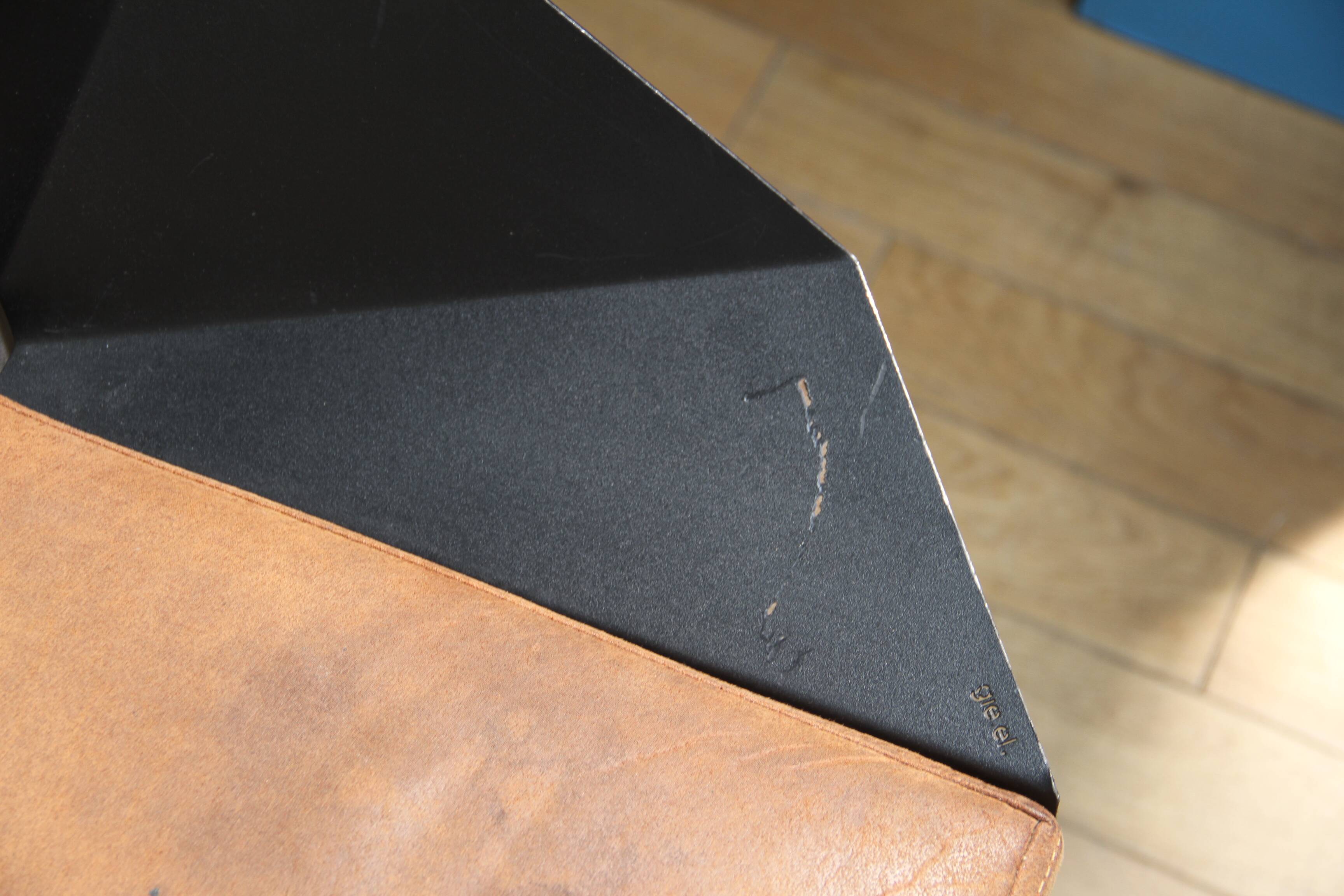 Set of 8 Knight Steel chairs, Gie El