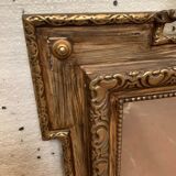 Miroir de style Napoléon III en bois et stuc patiné XX siécle