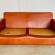 Vintage Danish mid-century cognac leather 2-seater sofa by Sigurd Resell
