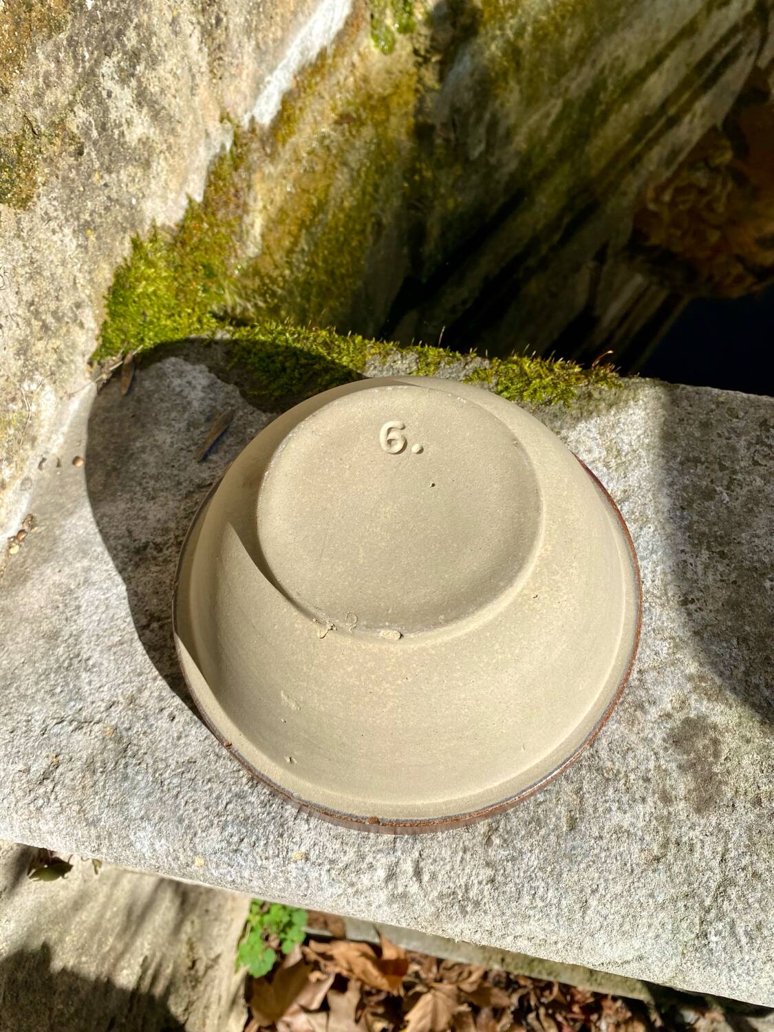 Antique stoneware salad bowls